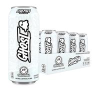 GHOST Sugar-Free Energy Drink - 12-Pack, Original Flavour, 500ml Cans - No Artificial Colours - 160mg Natural Caffeine, L-Carnitine & Taurine - Gluten-Free & Vegan Fizzy Drinks