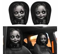 Ghost Face Headrest Covers,Halloween Ghost Face Head Rest Protector