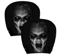 Ghost Face Headrest Covers Scary Ghost Face Universal