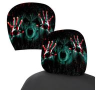 Ghost Face Headrest Covers Scary Spooky Soft Halloween Decor