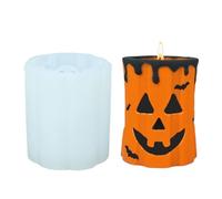 Ghost Face Mold - Pumpkin Candle Mold | Reusable Candle Making Tool | Silicone Craft Mould for Beginners, Adults, Kids, Professionals - Halloween Decoration for Home, Party, Studio, Gift Ideas