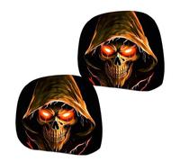 Ghost Face Vehicle Headrest Cover | Pack of 2 Funny Creative Decorative Protectors, Ghost Face Car Headrest Protection, for Vehicle Seats, Interior Accessories, Headdress and Decoration