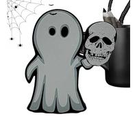 Ghost Figures Small - Decorative Desk Ornament | 3D Printed Halloween Figurine for Bedside Bedside Desk Dressing Table Cabinet Windowsill