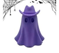 Ghost Figurine - Cowboy Ghost Sculpture for Halloween,Compact Ornament Decoration for Indoor Outdoor Home Dorm Entryway Garden Living Room Shelves Tabletop Desk Travel Window