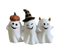 Ghost Figurine - Resin 15x10cm | Funny Ghost Statue Ghosts Decor | Cute Resin Ghosts Ornament For Halloween Party Decoration Home Office Desk Display And Spooky Holiday Decorative Use