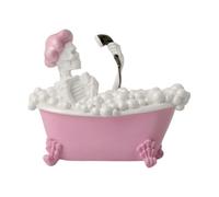 Ghost Figurine Versatile Ghost Decor Resin Halloween Figurine Halloween Ghost Figure Pink Bathtub Haunted House Seasonal Scene Prop for Family Friends Classmates Collecting Enthusiasts