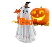 Ghost Figurine with LED Lights Cute Animal Warm Glow