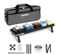 Ghost Fire Foldable Guitar Pedal Board Aluminum Alloy 1.1lb Super light Effect Pedalboard 19.7''x7'' with Carry Bag, SPL-02