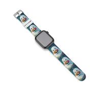 Ghost Flowers Watch Band Compatible with Apple Watch Silicone Watch Straps Replacement Straps