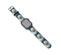 Ghost Flowers Watch Band Compatible with Apple Watch Silicone Watch Straps Replacement Straps