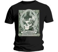 Papa Cash Dollar T Shirt Ghost Black M