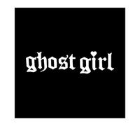 Ghost Girl Cool Motorcycle Sticker Personality Car Window Bumper Windshield Motorcycle Body Helmet Decorative Decal PVC(White,30x7.5cm)