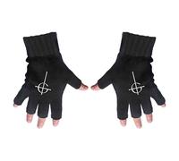 Ghost Gloves Band Logo Cross dance macabre New Official Fingerless Black