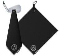 GHOST GOLF Magnetic Golf Towel, Black