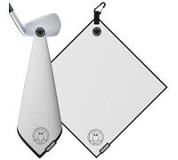 GHOST GOLF Magnetic Golf Towel, White