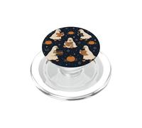 Ghost Goose Book Halloween Spooky Bookish Fall Pattern Art PopSockets PopGrip for MagSafe