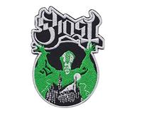 Ghost Green Heavy Metal Band Patch Badge Embroidered Iron on Applique Souvenir Accessory