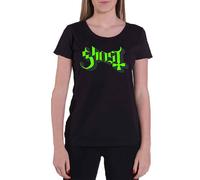 Ghost Green Keyline Logo Skinny Fit T Shirt In Black Black M