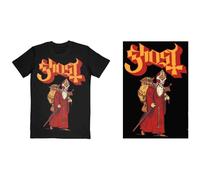 Ghost Greetings From Papa Noel T Shirt In Black Black