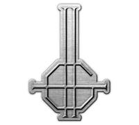 Ghost Grucifix Pin Badge In Silver Silver One Size