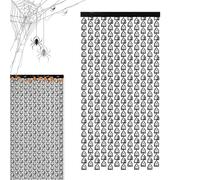 Ghost Halloween Backdrops - Halloween Shower | Scary Themed Home Kitchen Party Decoration, Curtains Wall Decor, Glow In Dark Background Haunted House Props Display For Bathroom Living Room Photoshoot