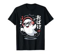 Ghost Halloween Music Japanese Funny Spooky Tunes T-Shirt