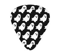 Ghost Halloween Pattern Print 12 Pieces Guitar Picks For Guitars And Ukulele, Unique Guitar Present