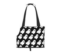 Ghost Halloween Pattern Print Pet Tote Bag, Foldable Single Shoulder Pet Carrier For Small Pets Dogs Cats