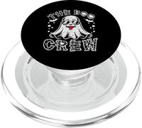 Ghost Halloween The Boo Crew Funny Halloween Men Women Kids PopSockets PopGrip for MagSafe