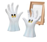 Ghost Hand Small Figurines Desk Decor - Resin, Farm Lawn Garden Fireplace, Spooky Table Settings | Halloween Ghosts Hands Statue, Resin Ghost Hand Small, Bookshelf Fireplace Yard