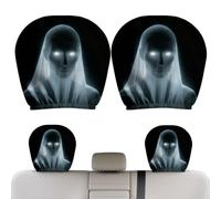 Ghost Headrest Covers 2-Piece Halloween Scary Funny Breathable