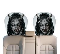 Ghost Headrest Covers for Car Breathable Halloween Spooky