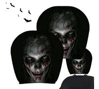 Ghost Headrest Covers Spooky Halloween Interior Accessories