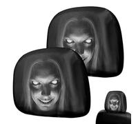 Ghost Headrest Covers Spooky Washable Breathable Protectors