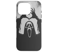 Ghost Heart Hands Scary Face Horror Poster Halloween Case for iPhone 16 Pro