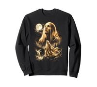 Ghost Howling at the Moon Meme Halloween Costume 2026 Sweatshirt