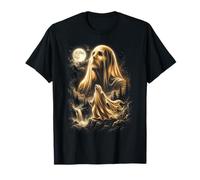 Ghost Howling at the Moon Meme Halloween Costume 2026 T-Shirt