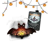 Ghost Hug Card - Cute Comfort Cards,Ghost Bat Crow Death God Motivational Souvenir for Halloween Travel Work Meetings Students Graduates Colleagues Employees