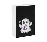 Ghost Hug My Boo Valentine'S Day Cigarette Case Box Holder Plastic for Women Men Normal Size
