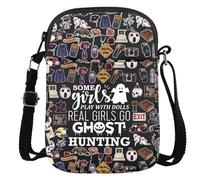 Ghost Hunter Gift Spooky Gift Real Go Ghost Hunting Crossbody Bag Paranormal Investigator Gift (Hunting CR EU)