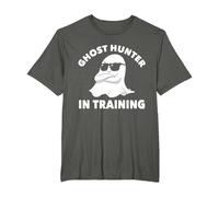 Ghost Hunter in Training Halloween Ghost Hunting for Kids T-Shirt, Men's Big and Tall, Asphalt Grey, 2X Tall
