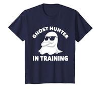 Ghost Hunter in Training Halloween Ghost Hunting for Kids T-Shirt, Youth, Navy Blue, Large