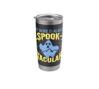 Ghost Hunter My Work is a Spook-Tacular Paranormal Stainless Steel Insulated Tumbler