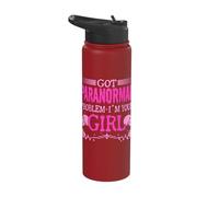 Ghost Hunter Problem I´m Your Girl Paranormal Investigator Stainless Steel Insulated Water Bottle