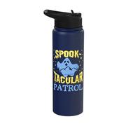 Ghost Hunter Spook-Tacular Patrol Paranormal Researcher Stainless Steel Insulated Water Bottle