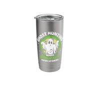 Ghost Hunting Where Shadows - Halloween Ghost Hunter Stainless Steel Insulated Tumbler