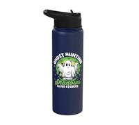 Ghost Hunting Where Shadows - Halloween Ghost Hunter Stainless Steel Insulated Water Bottle