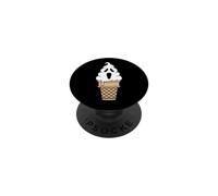 Ghost Ice Cream - Funny Ghost Scary Food Spooky Halloween PopSockets Adhesive PopGrip