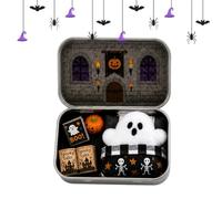 Ghost in A Tin Box Halloween Tabletop Decor