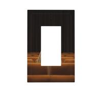 Ghost in an Empty Theater Light Switch Wall Plate Faceplate Cover Single Rocker 1 Gang Decorator Outlet Receptacle Covers for Home Kitchen Room Bathroom Decor